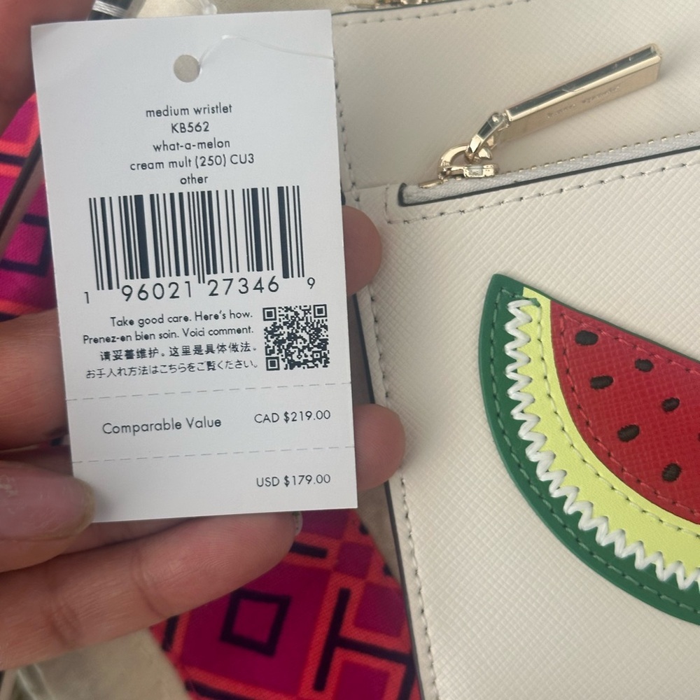 Unique 🍉 new Kate spade leather wallet wristlet - Picture 5 of 9